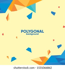 color background abstract polygon-triangle vector