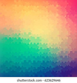 Color background advertising brochure design elements. Blurry light glowing graphic form puzzle textured for elegant flyer. Vector illustration EPS 10 for beauty salon booklet layout, wellness leaflet
