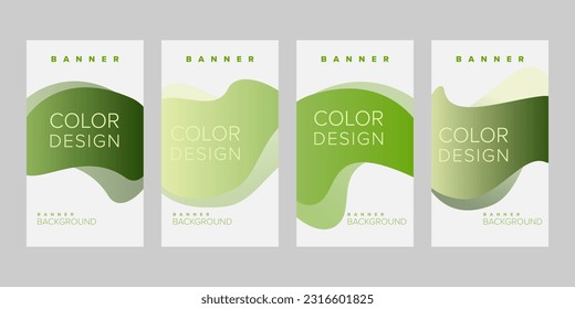 Color background banner vector design template