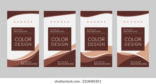 Color background banner vector design template