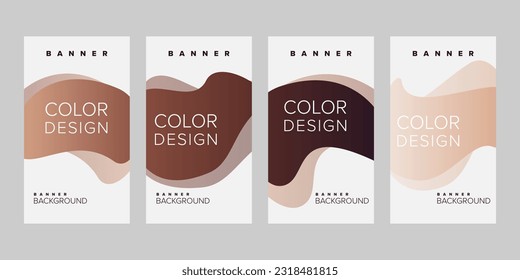 Color background banner vector design template