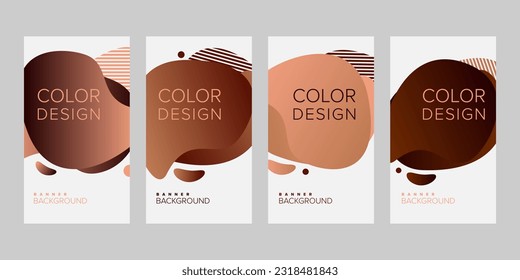 Color background banner vector design template