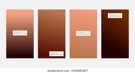Plantilla de diseño vectorial de banner de fondo de color