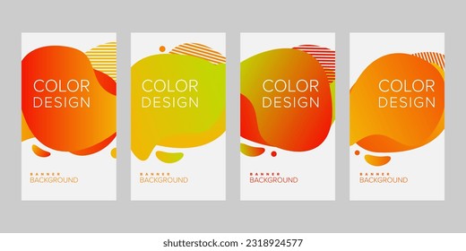 Color background banner vector design template