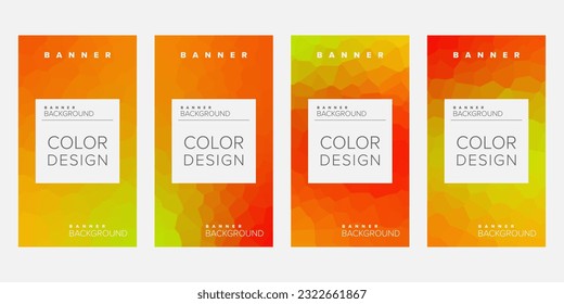 Color background banner vector design template