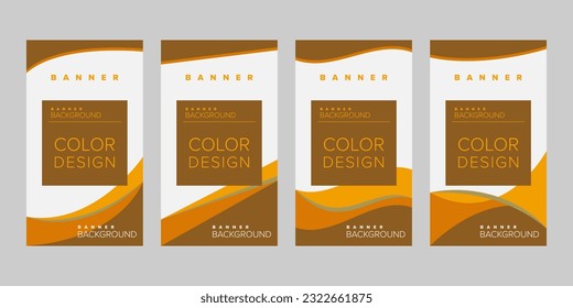 Color background banner vector design template