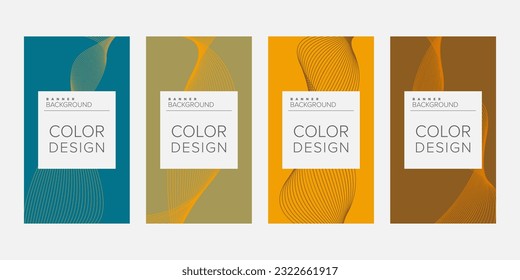 Color background banner vector design template