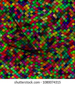 color background and black veil