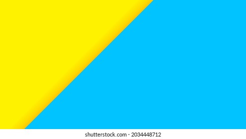 color background blue and yellow for banner, two tone opposite colors, yellow and light blue paper background, wallpaper colored yellow blue, vector