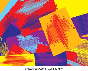 Color background. Colorful vector illustration. Backdrop texture of paint brush stroke. Painted watercolor pattern.
