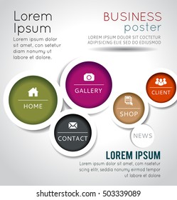 Color background concept design for brochure or website