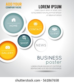 Color background concept design for brochure or website