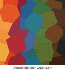  Color background from cubes. polygonal style. Design element.