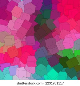Color background from cubes. polygonal style. Design element.