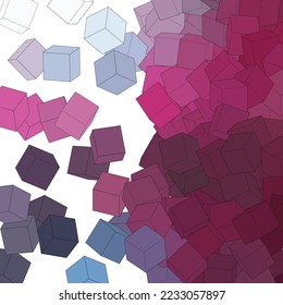 Farbhintergrund aus Würfeln. polygonal. Design-Element.