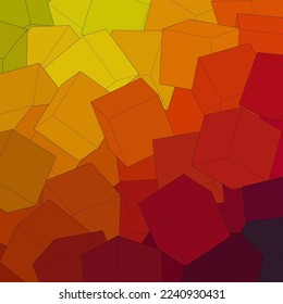 Color background from cubes. polygonal style. Design element.