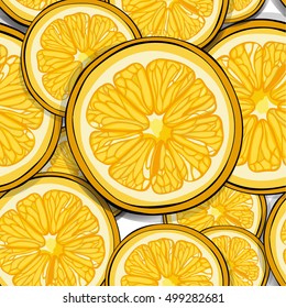color background with cut lemons
