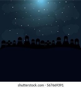 color background in desert night of bethlehem