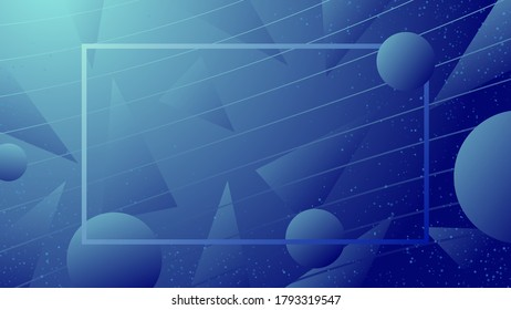 Color background design with spheres . Futuristic design wallpaper .