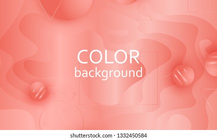 Color background. Fluid shapes pattern. Vector illustration. Colorful gradient.