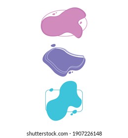 Fondo de color. formas geométricas. Elementos geométricos. Ilustración del vector
