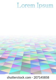Color background with gradient triangles