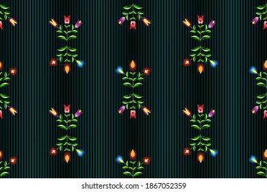 Fondo de color con patrones folclóricos húngaros para el diseño de textiles, la industria de impresión y variedad de proyectos de diseño