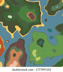 color background image of the abstract map
