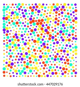 color background of many bright circles. Stock vector illustration