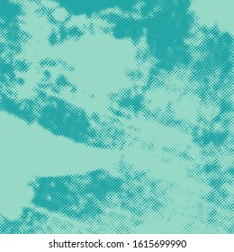 Color Background - old brushed grunge texture. Green peeled scratched paint backdrop. Vintage rustic aging design element. EPS10 vector.