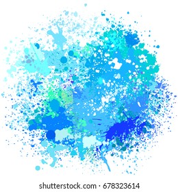 Color background of paint splashes