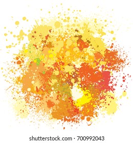 Color background of paint splashes