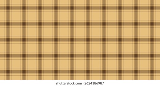Color background plaid texture, rustic check pattern seamless. Underwear tartan fabric vector textile in amber and orange colors palette.