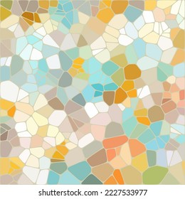 Color background in polygonal style. Mosaic. Pebbles. Vector background.