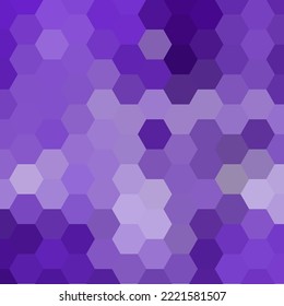 Color background in polygonal style. Vector illustration of a layout for advertising. Purple hexagon.