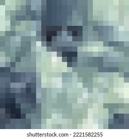 Color background in polygonal style. Vector illustration of a layout for advertising. Gray pixel.