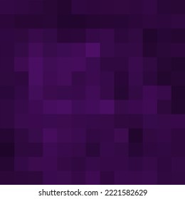 Color background in polygonal style. Vector illustration of a layout for advertising. Purple pixel.