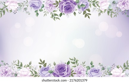 Color. Fondo con flor morada