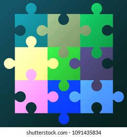 color background of puzzles