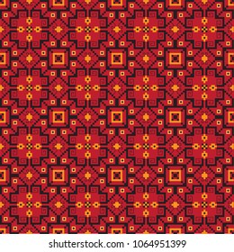 Color background with repeating floral geometric motives