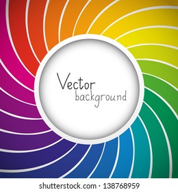 Color background with round frame