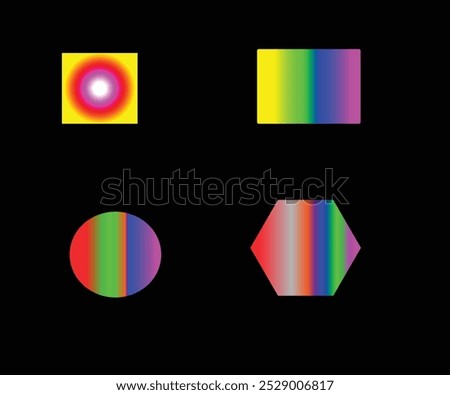 Color Background Shap Red Blue