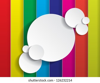 Color Background with space for text in circle form
