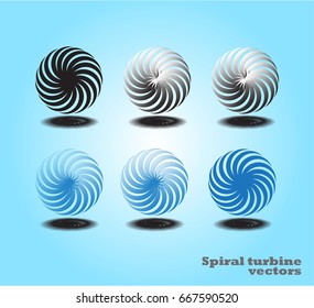 color background spiral motion 6 set.