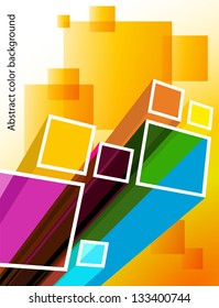 color Background with squares. Abstract illustration