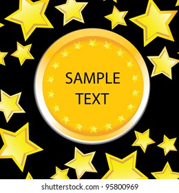 color background with stars. vector illustration.