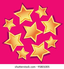 color background with stars. vector illustration.