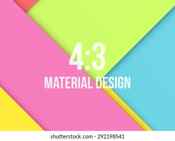 Color Background Unusual modern material design. Abstract Vector Illustration. 