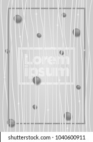 Color background with vertical line stripe pattern and luxury circle. Vector abstract background