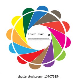 color background view from a lens